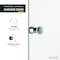 Anzzi 33.3 in. x 72 in. H Hinged Frameless Shower Door in Chrome w/ Tsunami Guard Tempered Clear Glass SD-AZ14-01CH - alternate 4